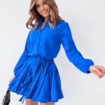 Sukienka zwiewna Gloria Ola Voga chabrowa