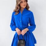 Sukienka zwiewna Gloria Ola Voga chabrowa