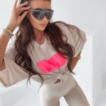 Komplet damski Sporty Set Ola Voga beżowy