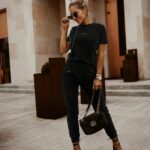 Komplet welurowy Good Shape Ola Voga czarny