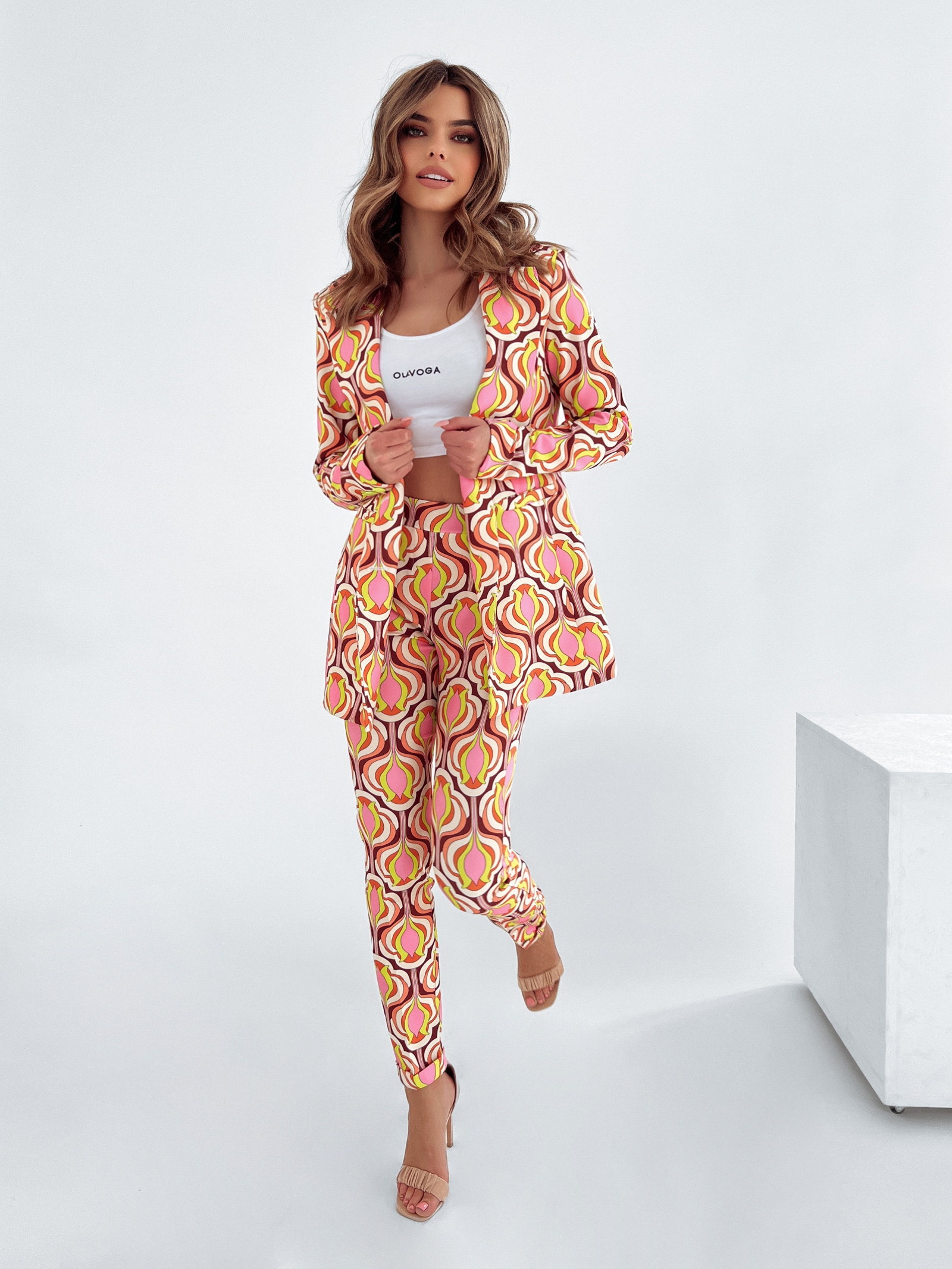 Garnitur damski Gaia Ola Voga pudrowy