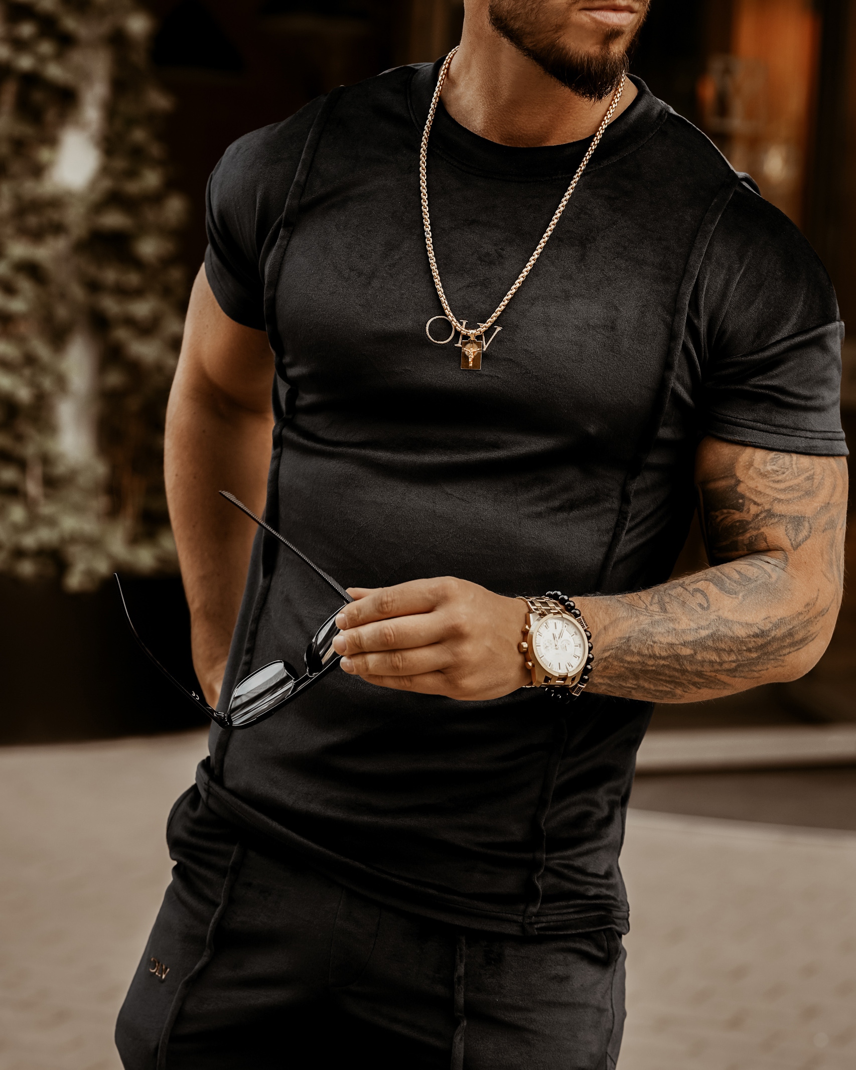 Komplet męski Olv Man Ola Voga czarny Komplet męski Olv Man Ola Voga czarny