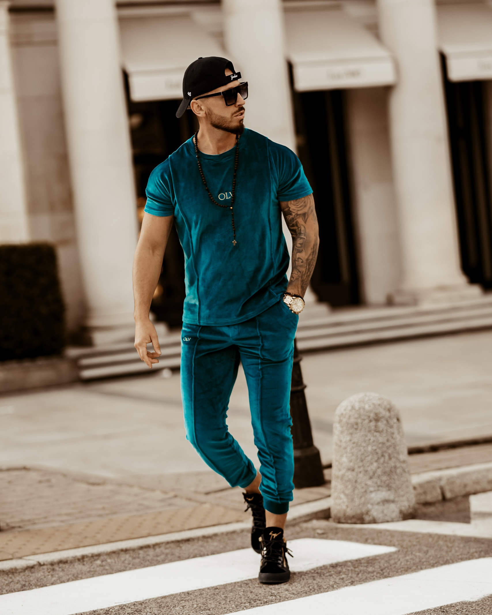 Komplet męski Olv Man Ola Voga morski