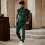 Komplet męski Olv Man Ola Voga butelkowa zieleń