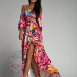 Spódnica maxi NB NahiOhi różowa