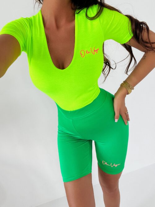 Body dopasowane Clover Ola Voga zielone