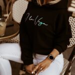 Bluza oversize O'la Voga Logo Fluo czarna