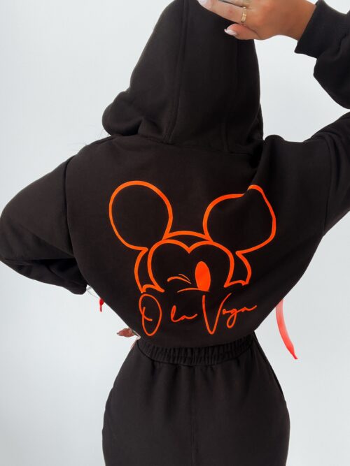 Komplet bawełniany Ola Voga Mouse czarny