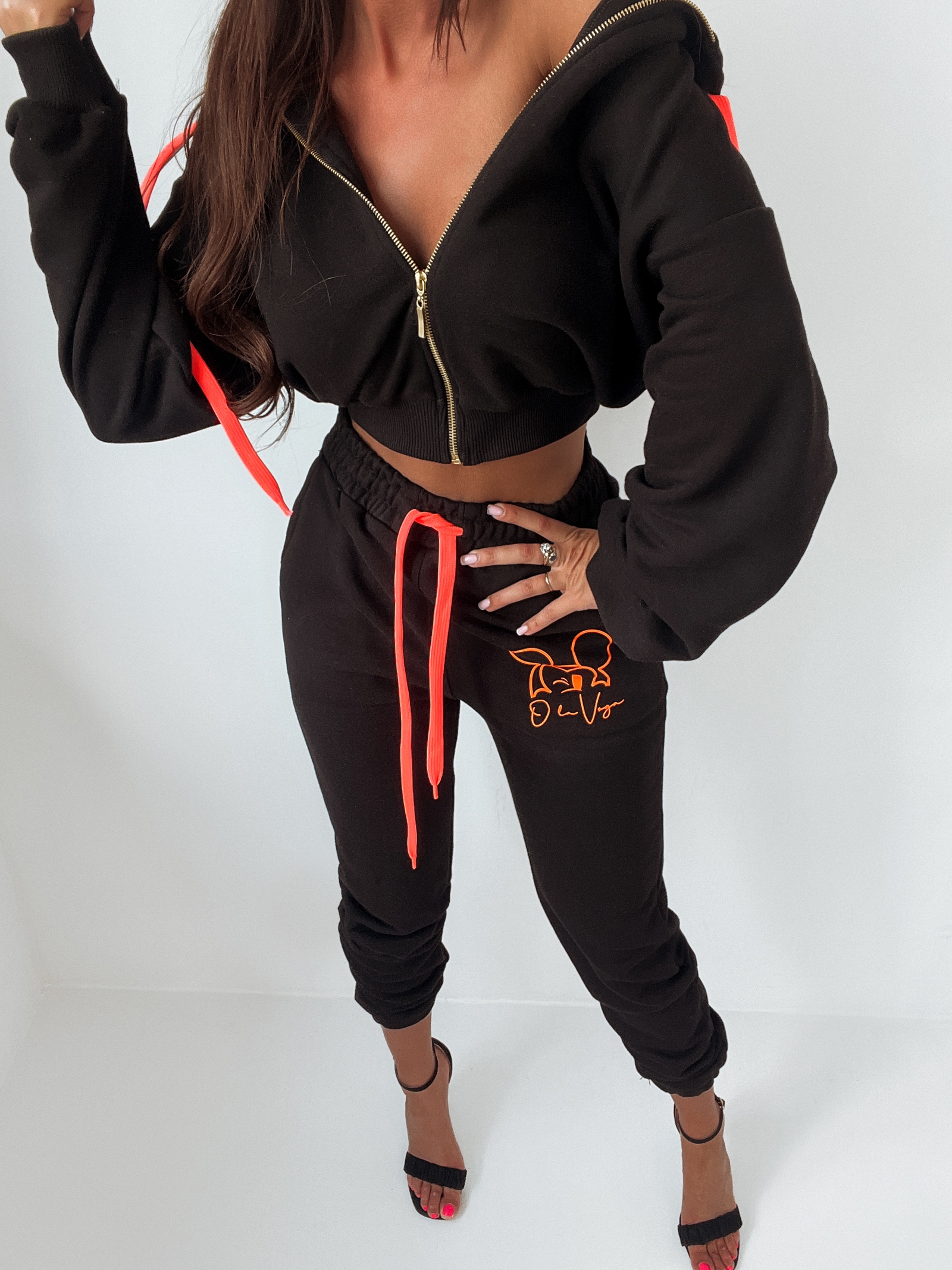 Komplet bawełniany Ola Voga Mouse czarny