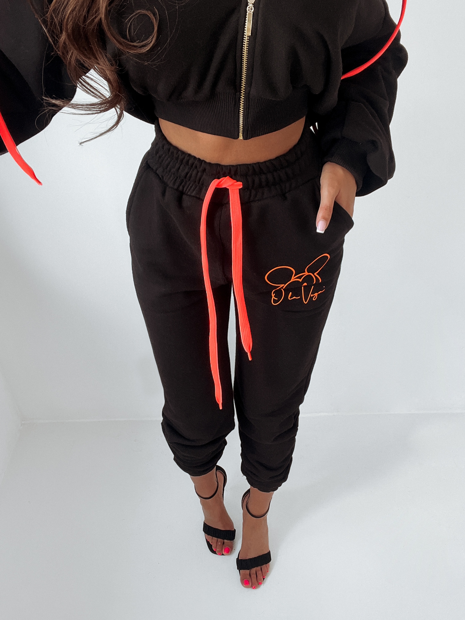 Komplet bawełniany Ola Voga Mouse czarny