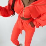 Komplet bawełniany Ola Voga Mouse koral