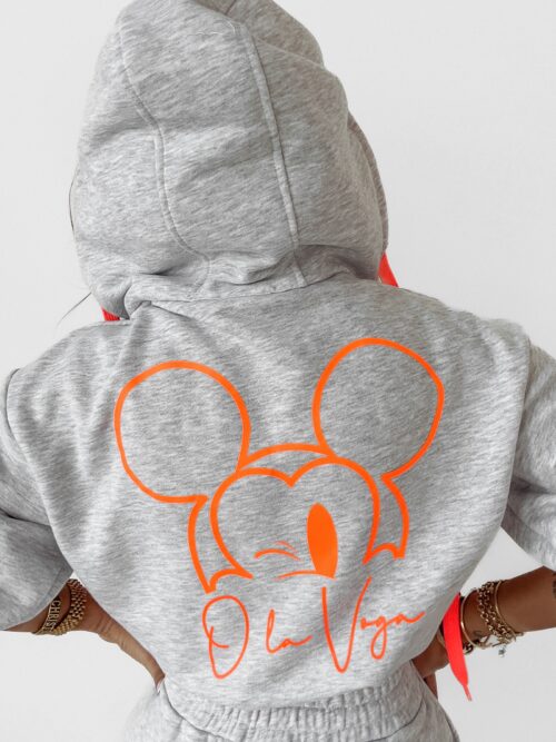 Komplet bawełniany Ola Voga Mouse j.szary