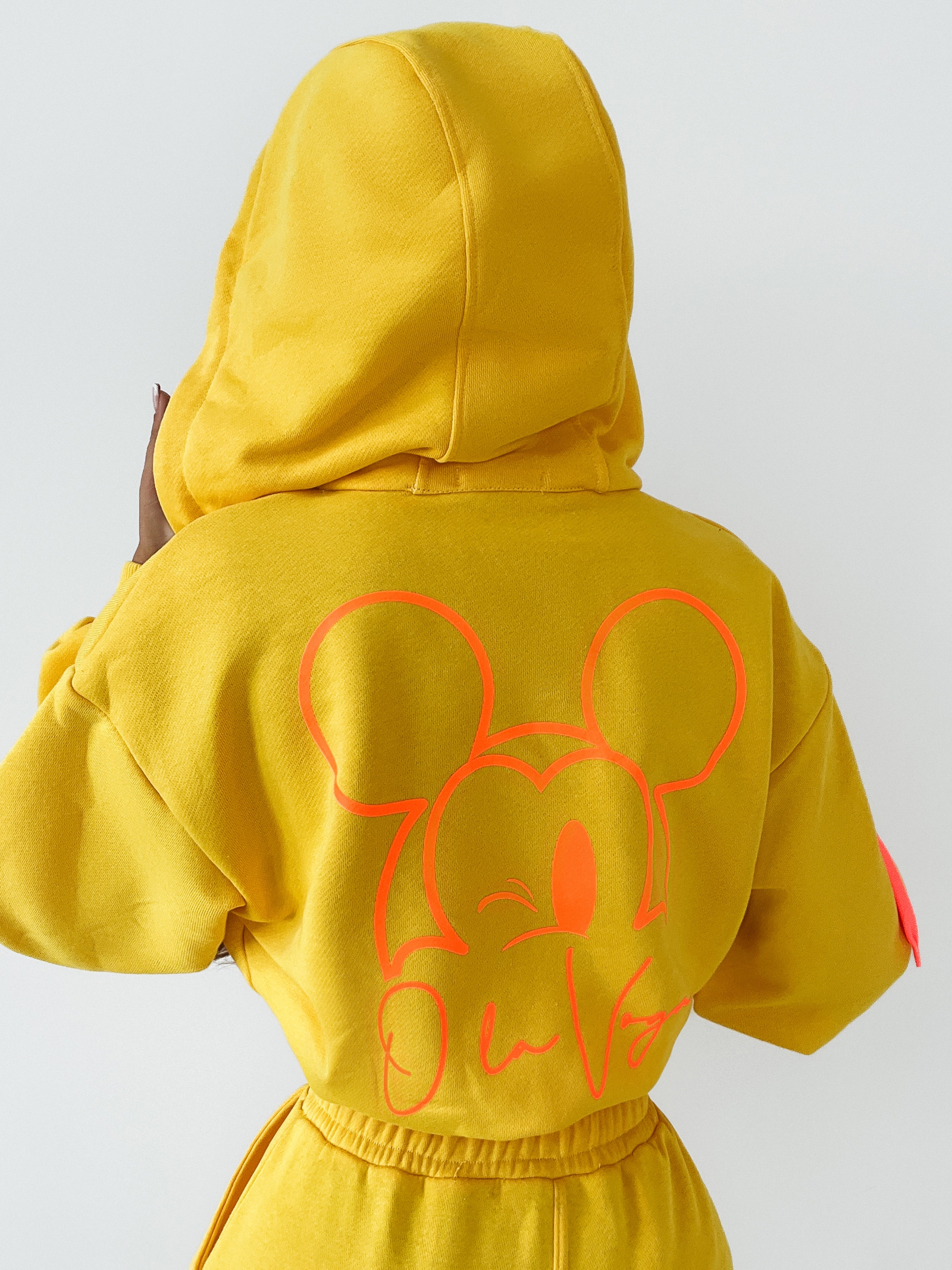 Komplet bawełniany Ola Voga Mouse żółty