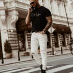 T-shirt męski Blue Light Ola Voga czarny