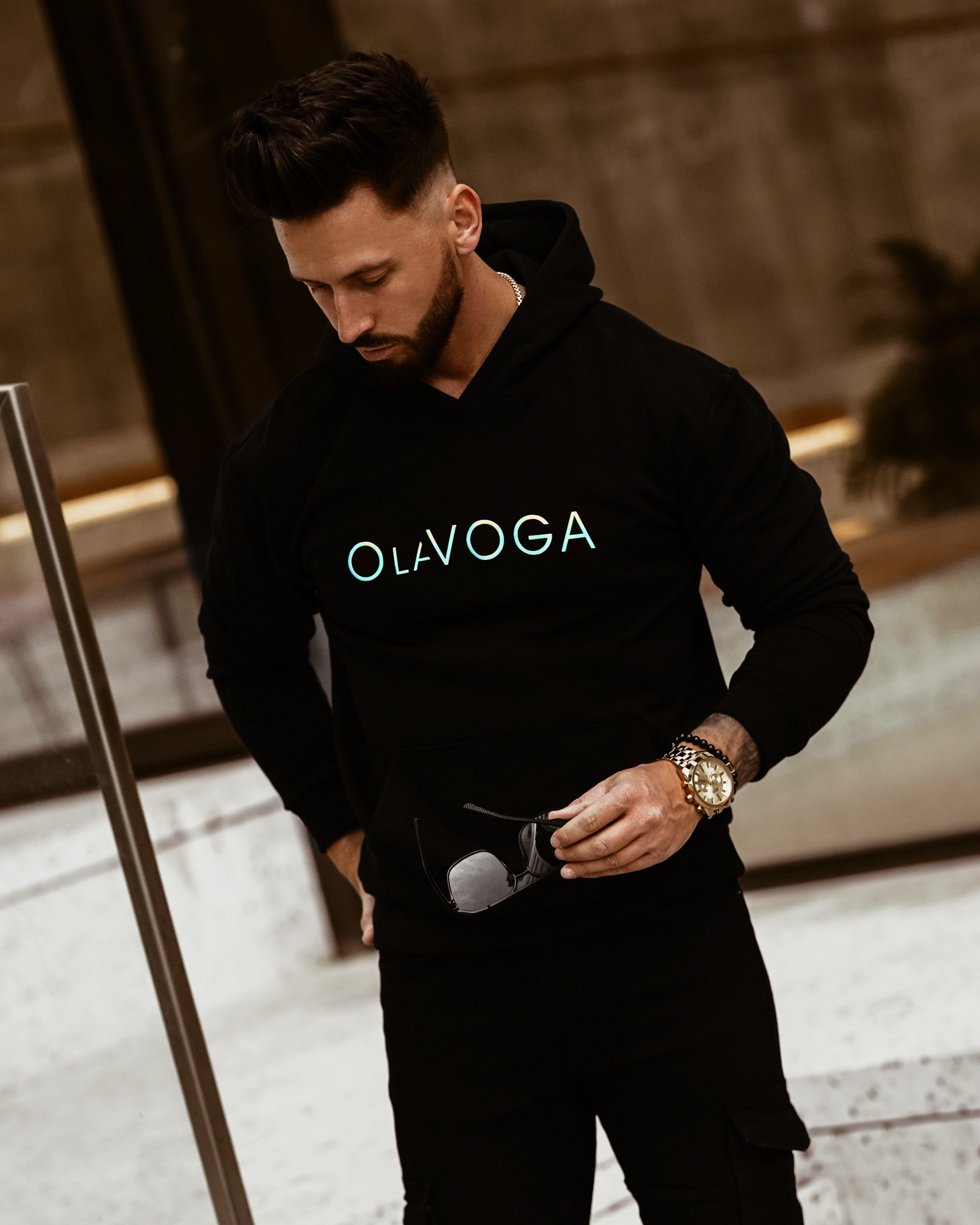 Bluza męska Fluo Man O'la Voga czarna