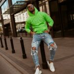 Bluza męska Fluo Man O'la Voga neonowa zielona