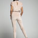 Kombinezon welurowy Marisa Ola Voga beżowy