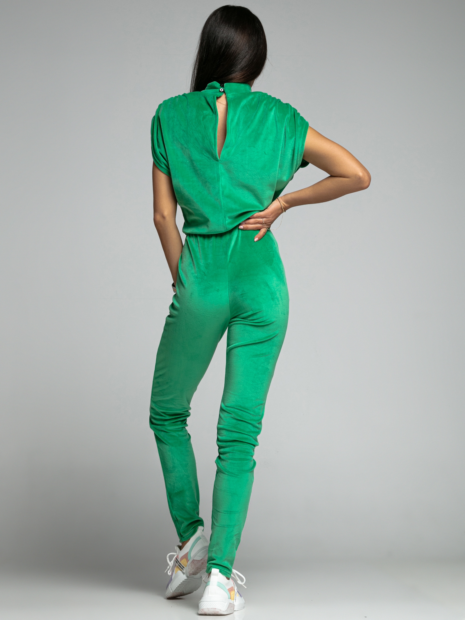 Kombinezon welurowy Marisa Ola Voga zielony