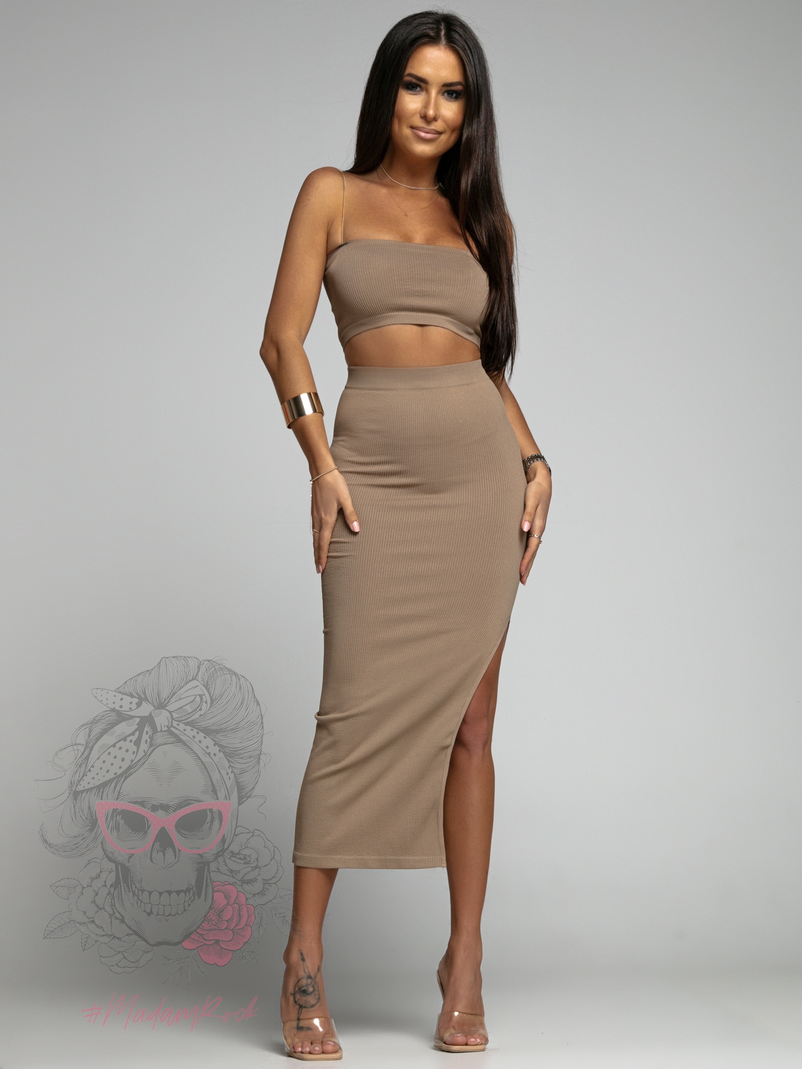 Komplet elastyczny Divas cappuccino