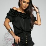 Bluzka hiszpanka Dorothy czarna