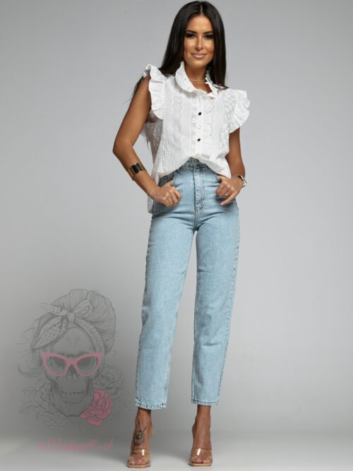 Koszula haftowana Karmen ecru