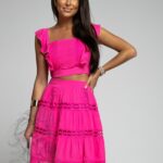 Komplet wakacyjny August fuksja