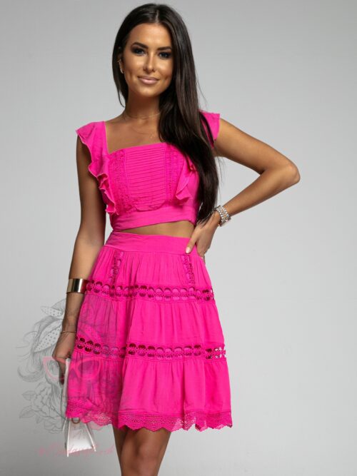 Komplet wakacyjny August fuksja