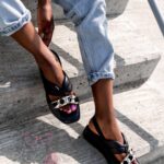 Sandały skórzane Madam Believe czarne