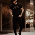 T-shirt męski bawełniany OLVG Men O'la Voga czarny