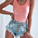 Body na ramiączka Shine Bright O'la Voga łososiowe