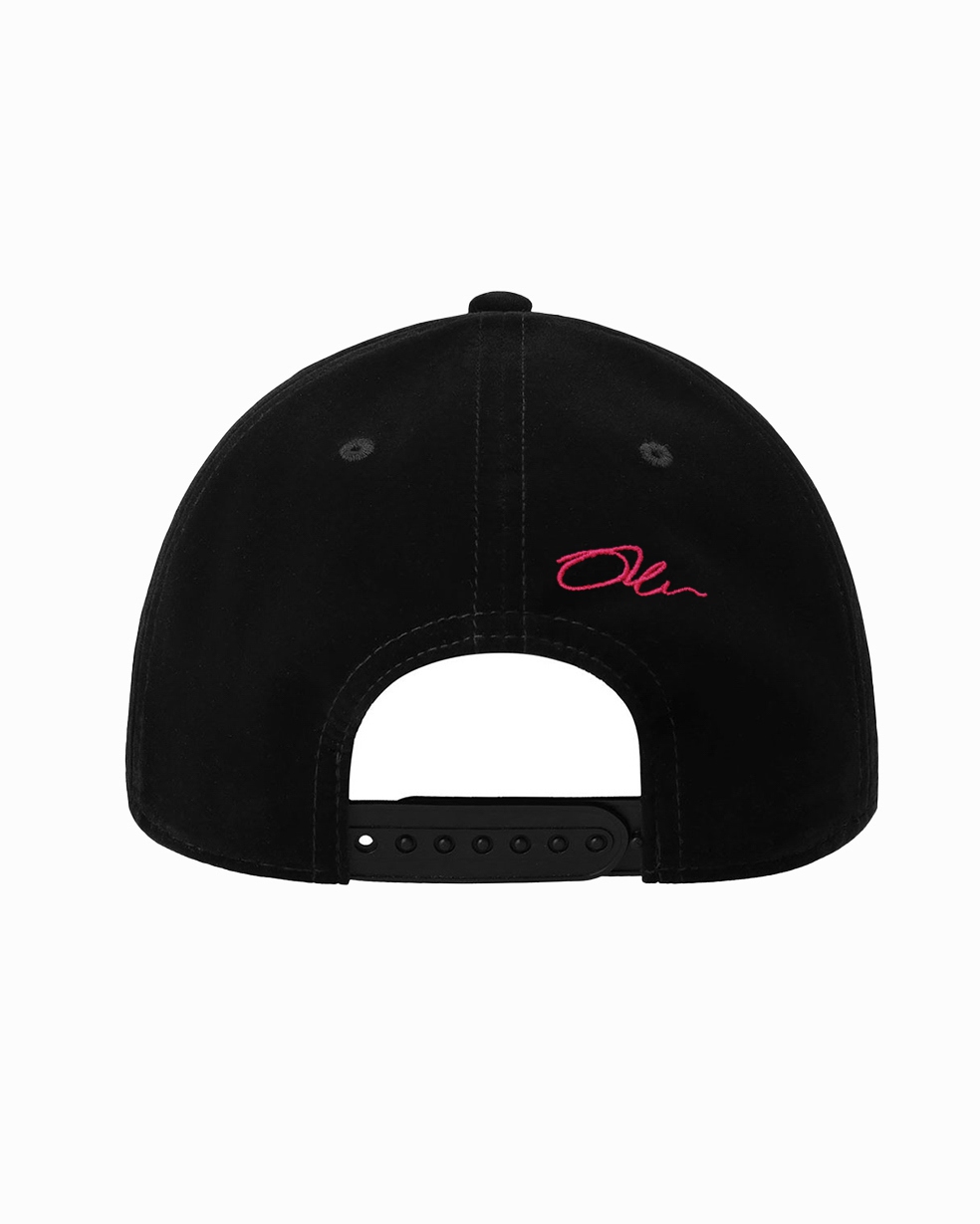 - WYPRZEDANE - Czapka z daszkiem O'la Voga Velvet Cup czarna vs neon róż