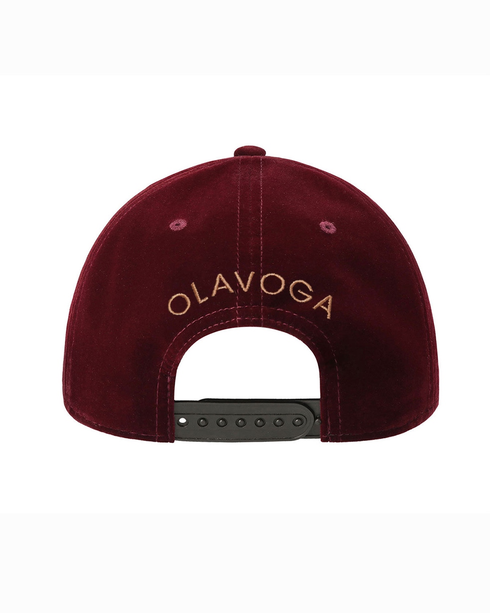 - WYPRZEDANE - Czapka z daszkiem O'la Voga Velvet Cup LV bordowa vs gold - WYPRZEDANE - Czapka z daszkiem O'la Voga Velvet Cup LV bordowa vs gold