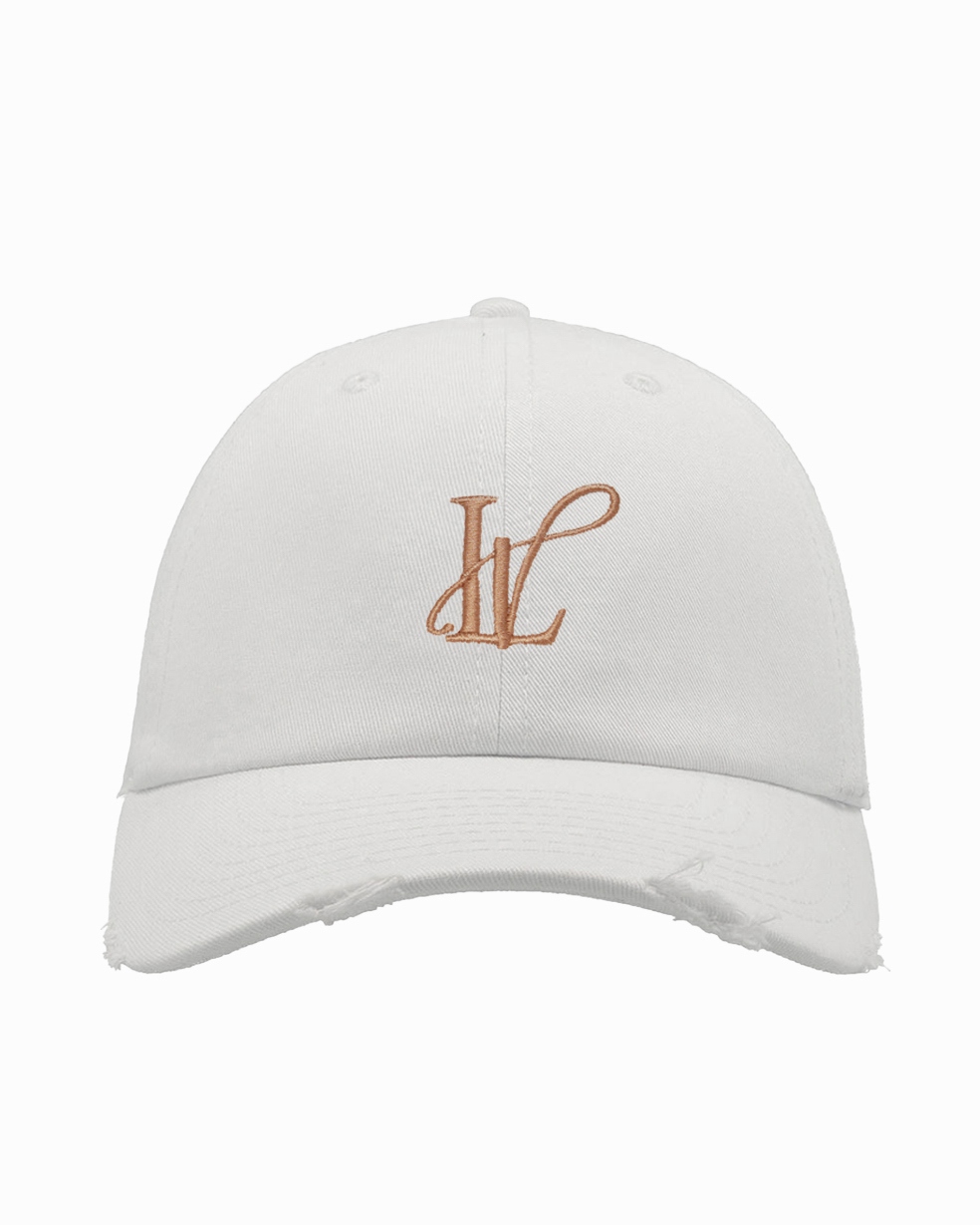 - WYPRZEDANE - Czapka z daszkiem O'la Voga Ripped Cup LV biała vs gold