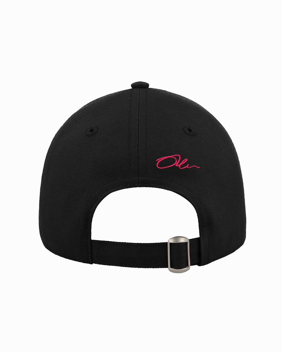 -WYPRZEDANE-Czapka z daszkiem O'la Voga Basic Cup czarna vs neon róż