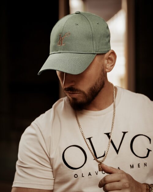 - WYPRZEDANE - Czapka z daszkiem O'la Voga Basic Cup Lv oliwka vs gold