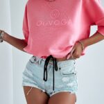 Bluza z wiązaniem Candy Ola Voga róż