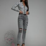 Spodnie jeansowe Victoria Rock szare