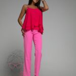 Top luźny na ramiączka Tulip fuksja