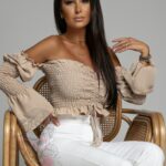 Top hiszpanka Pantai beż