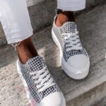 Trampki sportowe Madam Mapini biało-czarne