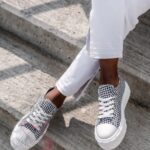 Trampki sportowe Madam Mapini biało-czarne