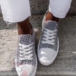 Trampki sportowe Madam Mapini biało-czarne