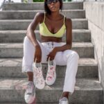 Trampki sportowe Madam Mapini biało-czarne