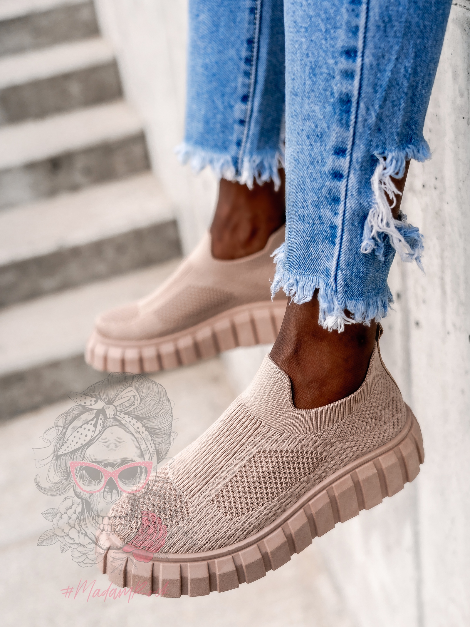 Buty sportowe Madam Comala beżowe