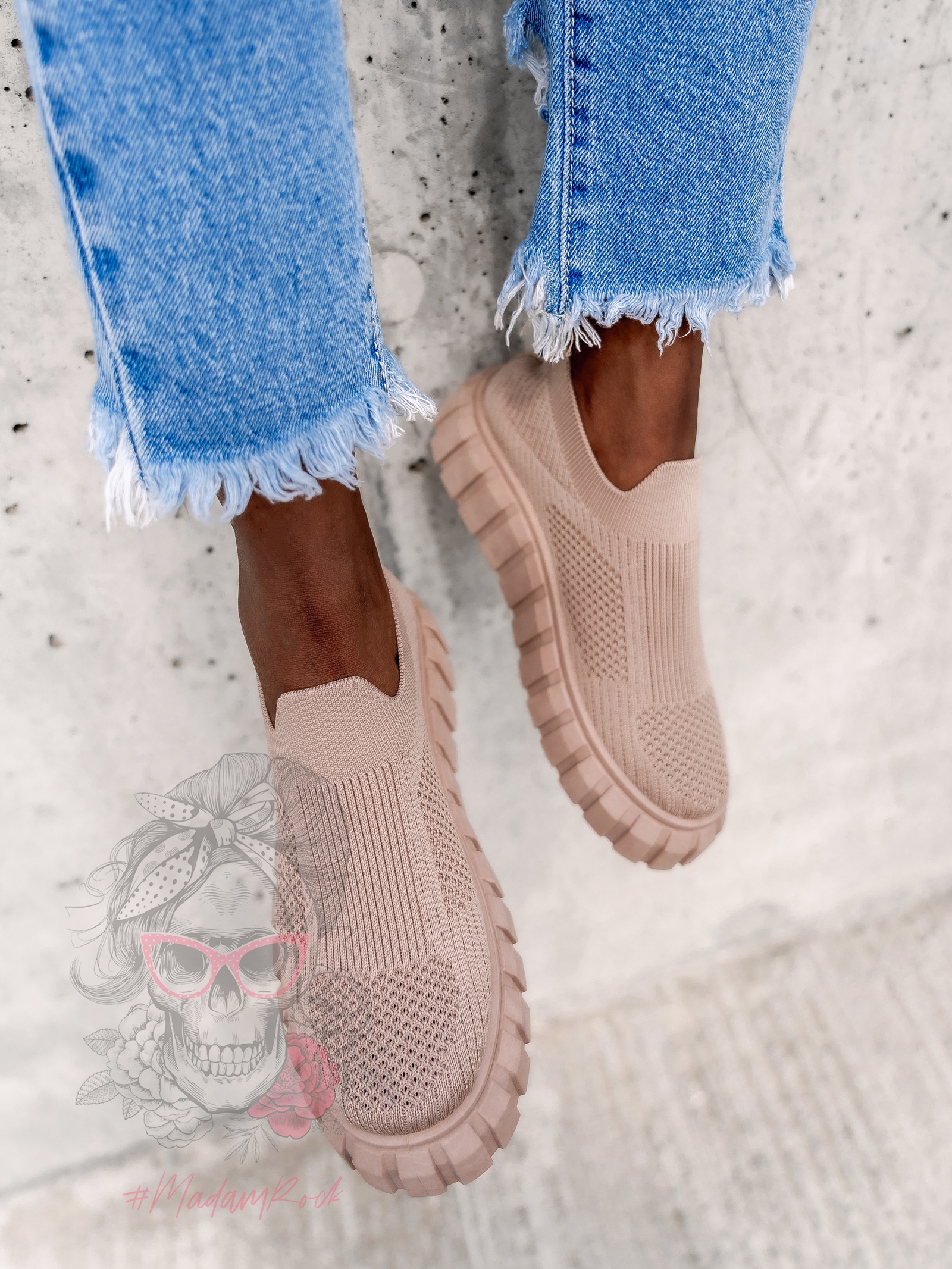 Buty sportowe Madam Comala beżowe