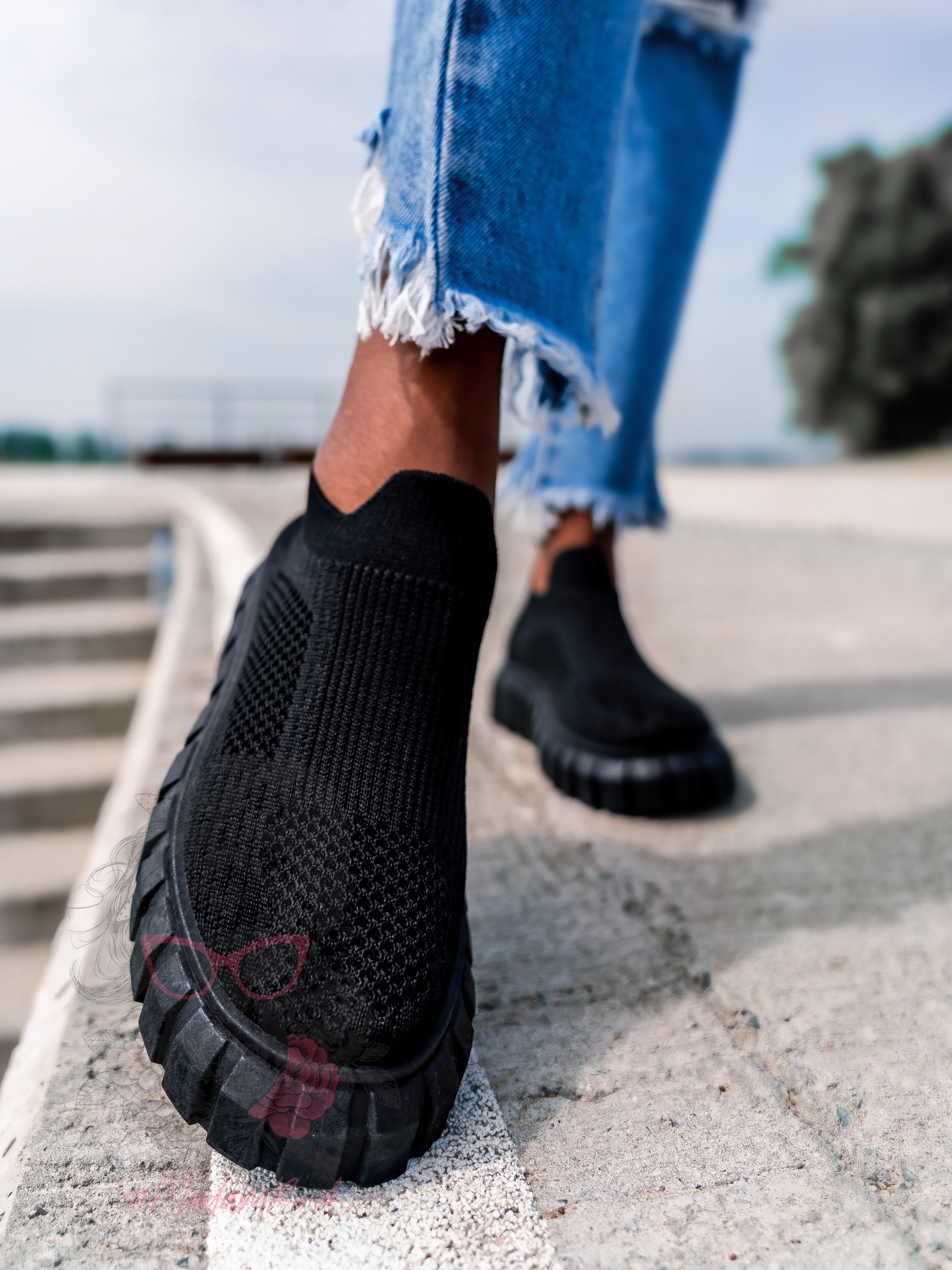 Buty sportowe Madam Comala czarne