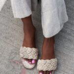 Klapki plecione Madam Tijuana beżowe