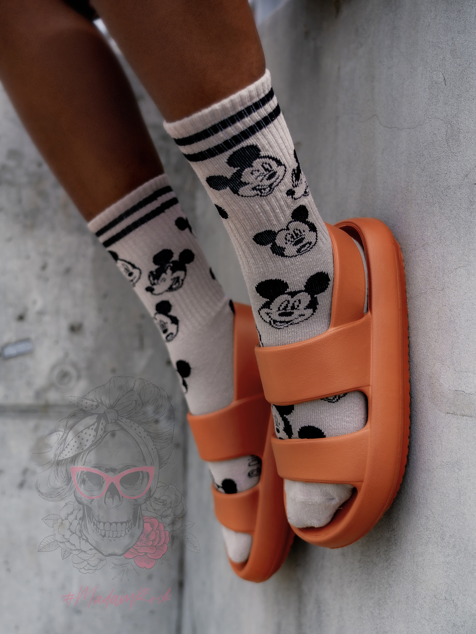 Sandały piankowe Madam Purr pomarańczowe