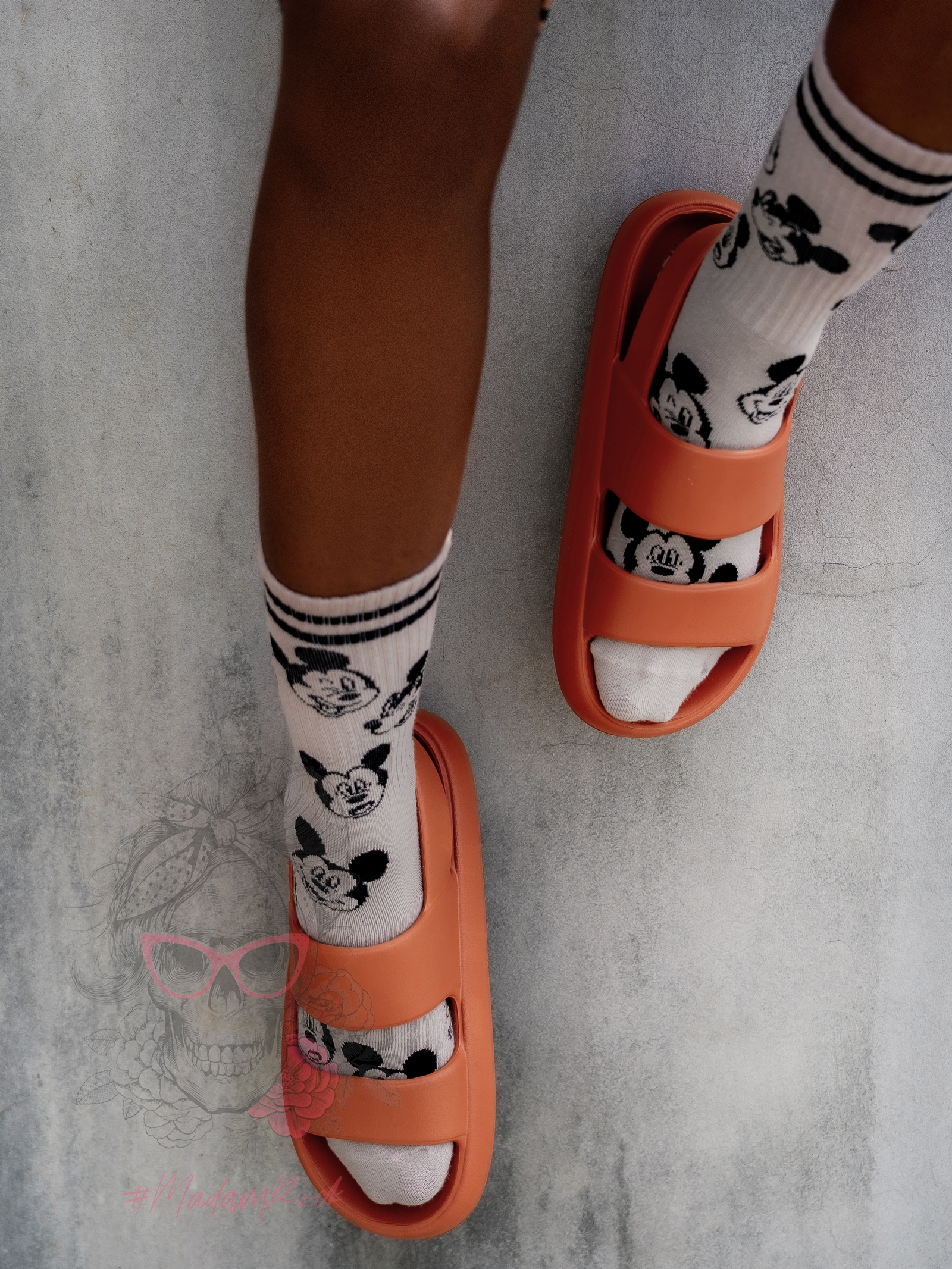 Sandały piankowe Madam Purr pomarańczowe Sandały piankowe Madam Purr pomarańczowe