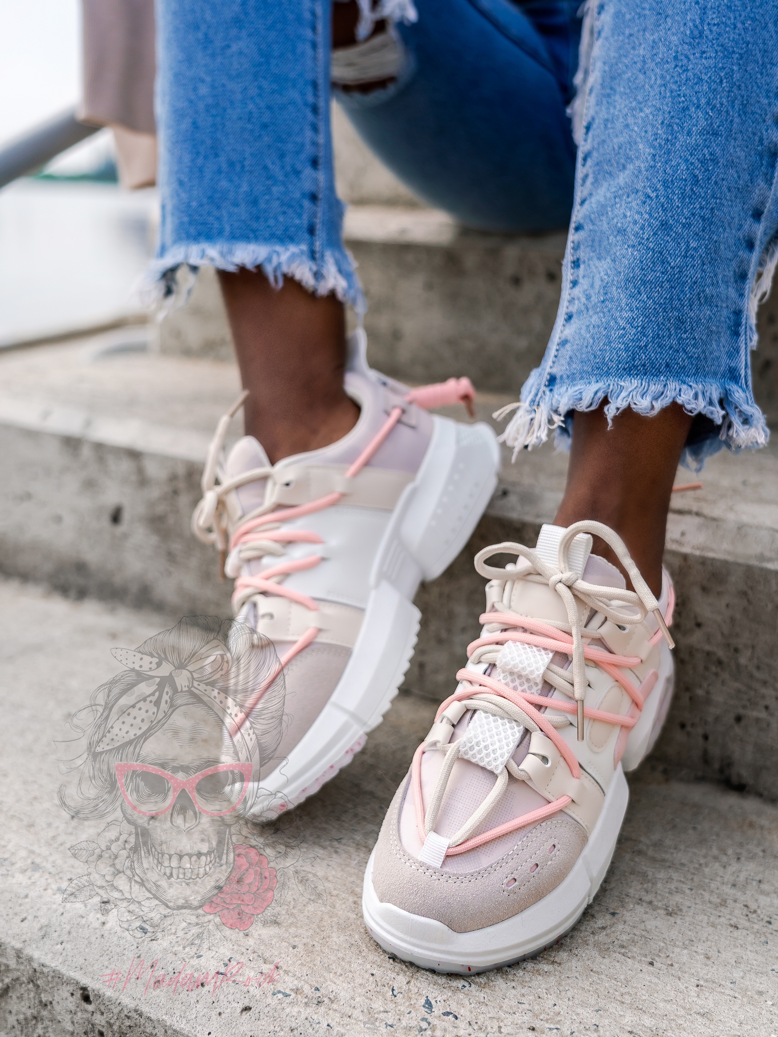 Buty sportowe Madam Gipsy pudrowe